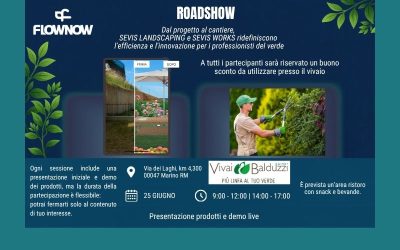Roadshow “Sevis Landscaping e Sevis Works ridefiniscono l’efficienza e l’innovazione per i professionisti del verde” – 25 giugno dalle ore 9:00