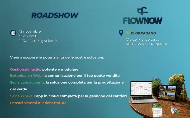 Nuova tappa del nostro Roadshow – 12 novembre dalle ore 09:30 alle ore 17.00